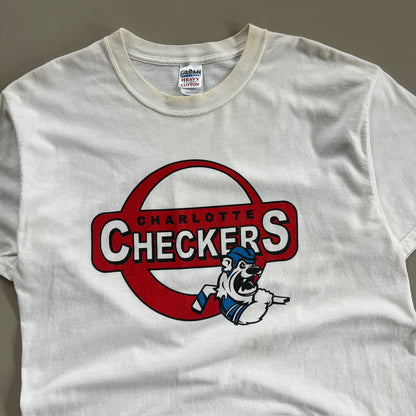 Large 2000s Charlotte Checkers ECHL T-shirt