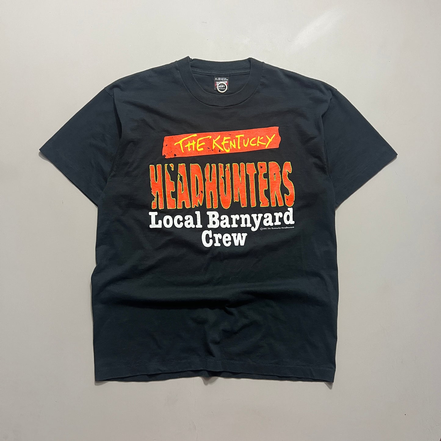 XL 1991 Kentucky Headhunters Barnyard Crew T-shirt