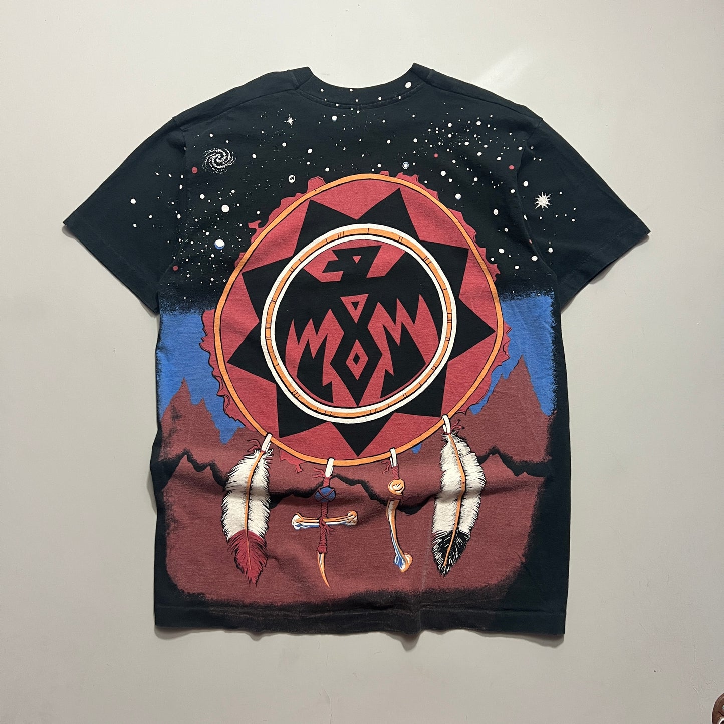XL 90s Indian Tribal AOP T-shirt