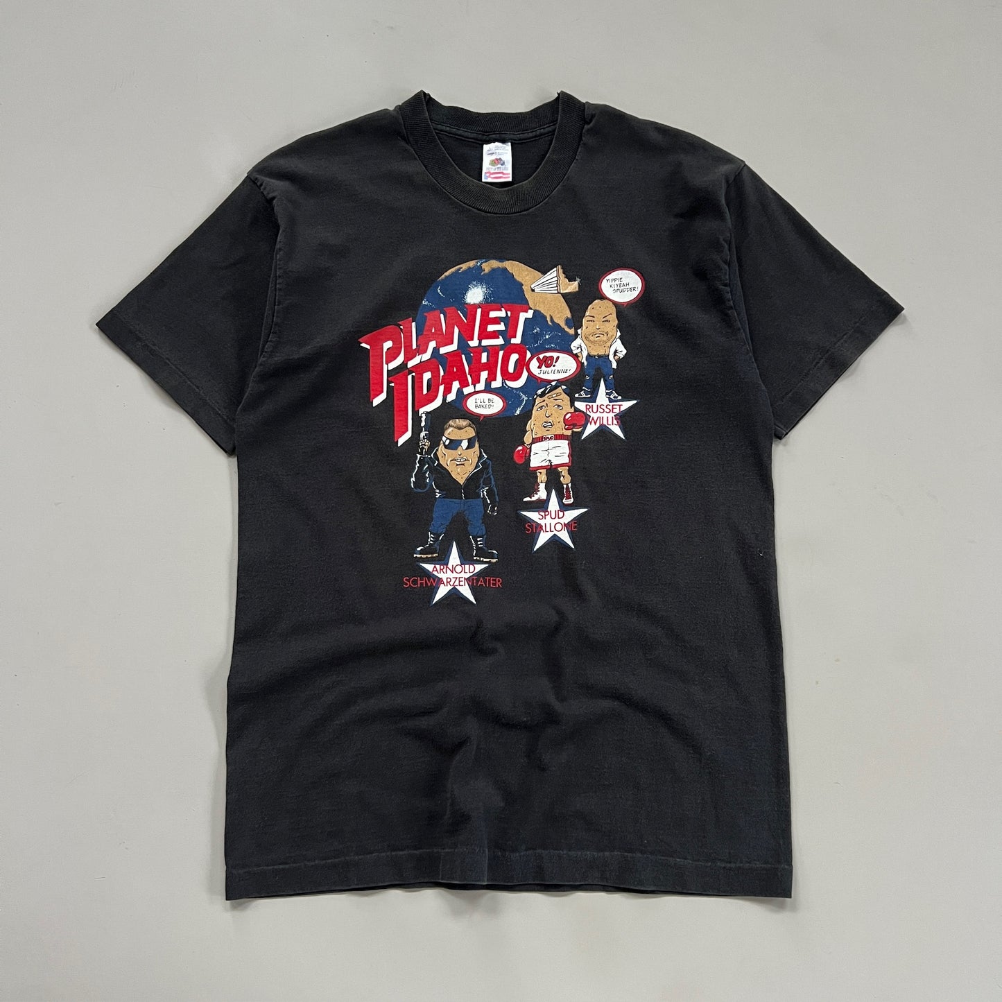 Large 1990s Planet Idaho Celebrity T-shirt
