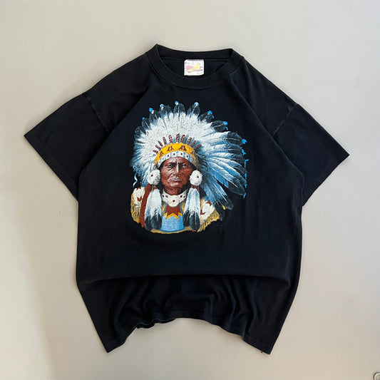 XL 90s Snakes Alive Leather Pit Native American T-shirt