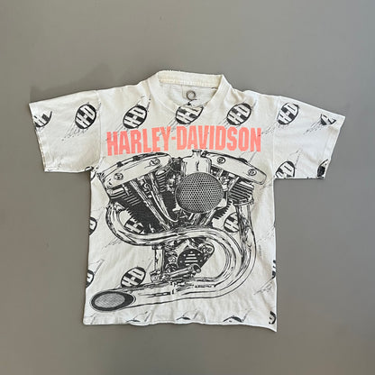 Small 90s Harley Davidson AOP T-shirt