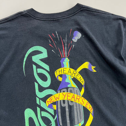 Large 1990 Poison NYE Long Beach T-shirt