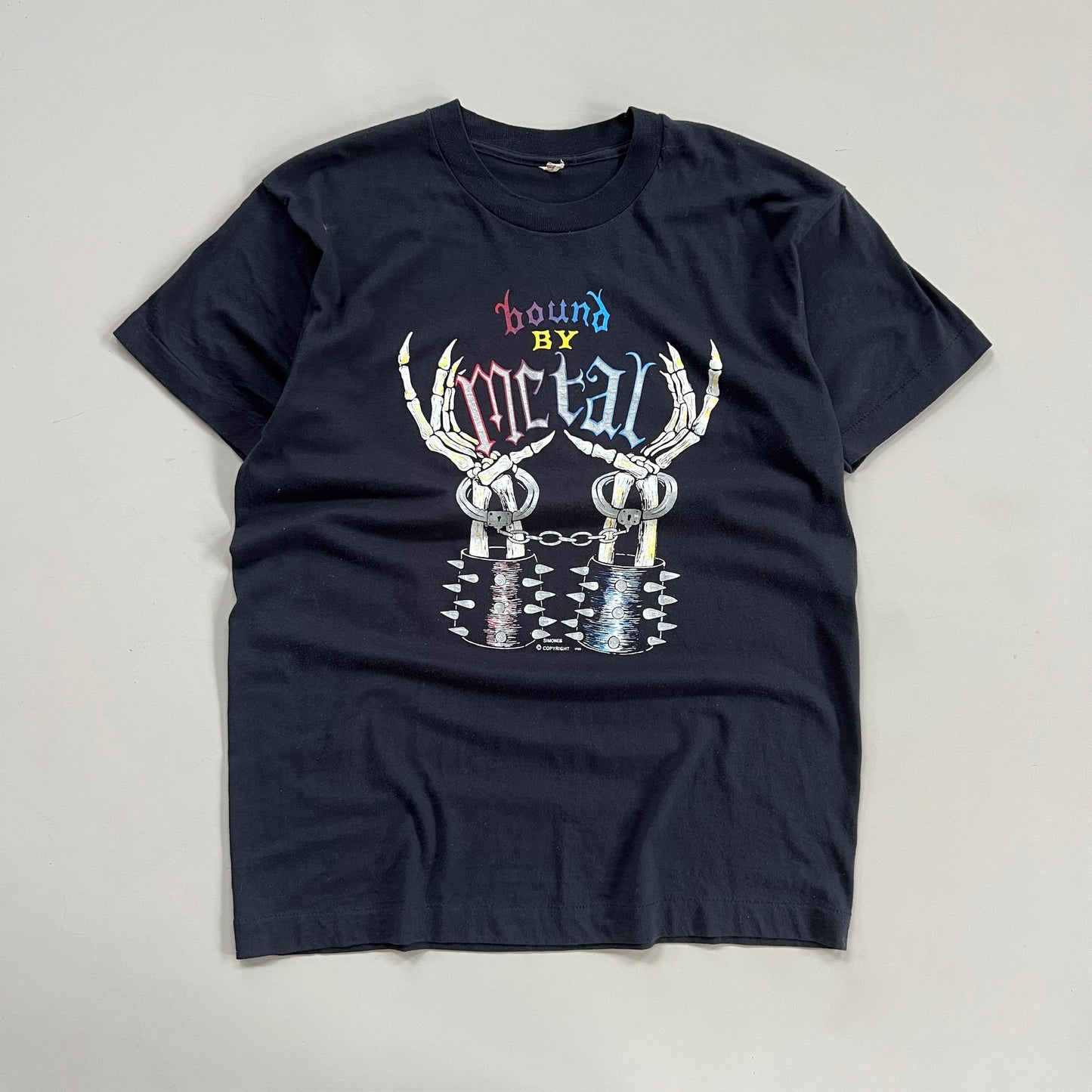 Large 1988 Bound by Metal T-shirt