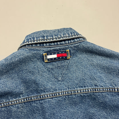 Large 1990s Tommy Hilfiger Full Zip Denim Jacket
