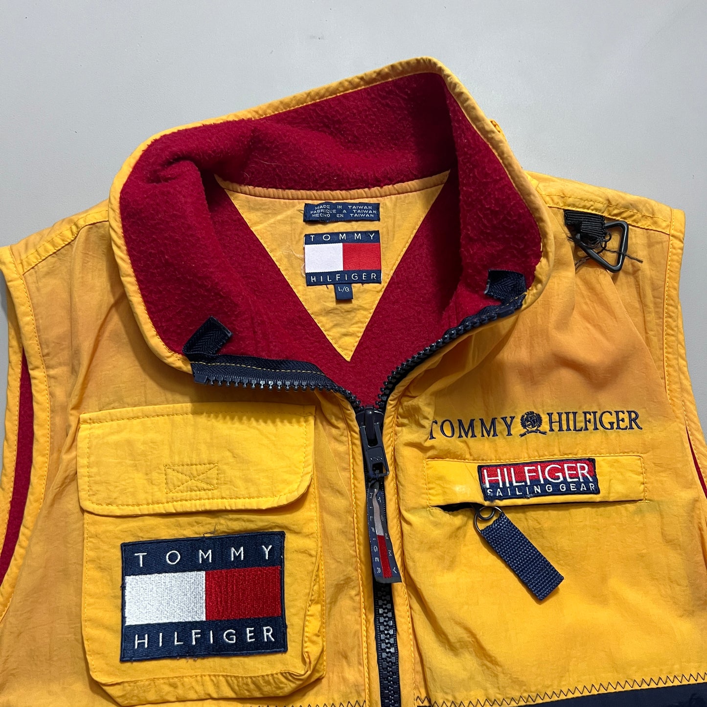 Large 1990s Tommy Hilfiger Sailing Gear Vest