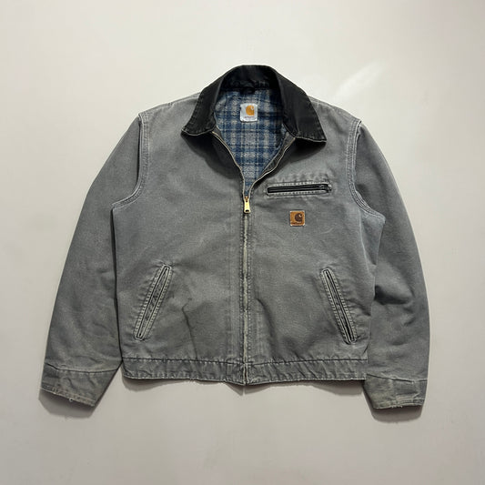 Large 90s Charcoal Carhartt Detroit Jacket