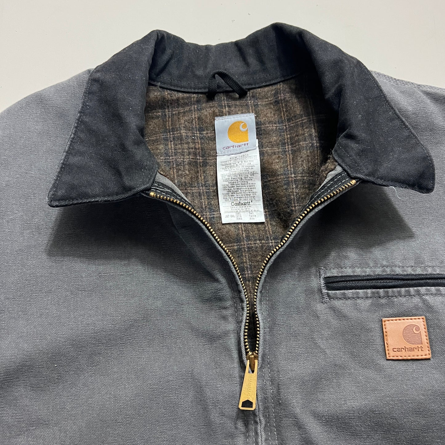 3XL Grey Carhartt J97 Detroit Jacket
