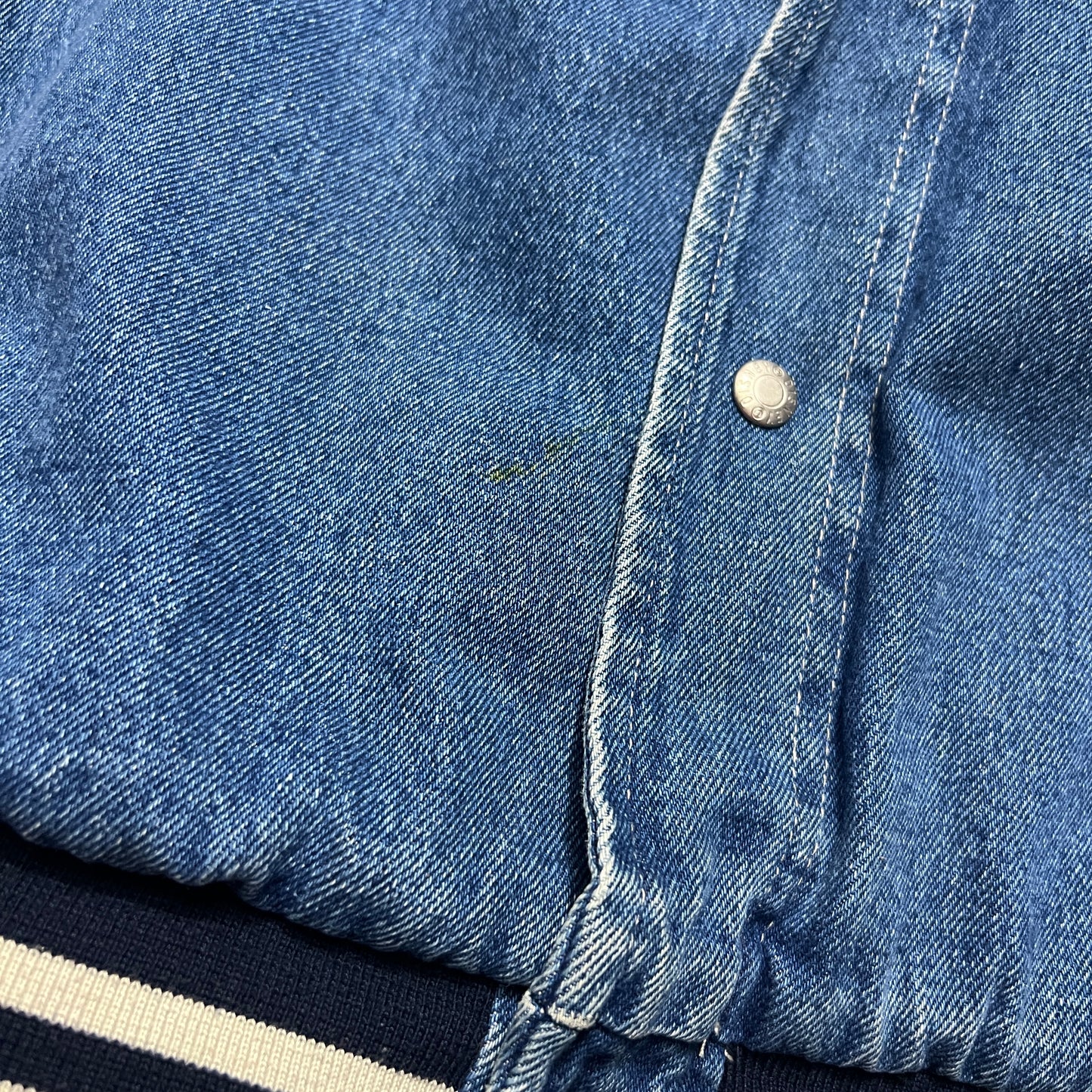 XL 2000s Winnie the Pooh Denim Varsity Jacket