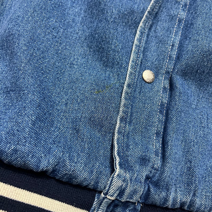 XL 2000s Winnie the Pooh Denim Varsity Jacket