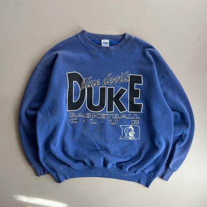 Large 90s Duke Basketball Club Sweatshirt