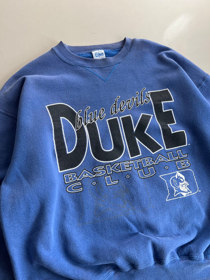 Large 90s Duke Basketball Club Sweatshirt