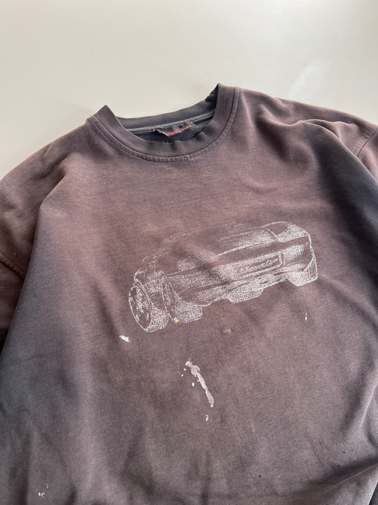 XL 90s Distressed Porsche Sweatshirt