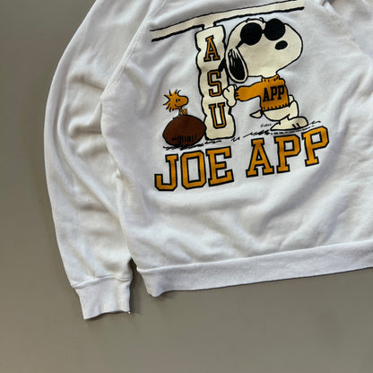 Large 1970s App State Snoopy Joe App Sweatshirt