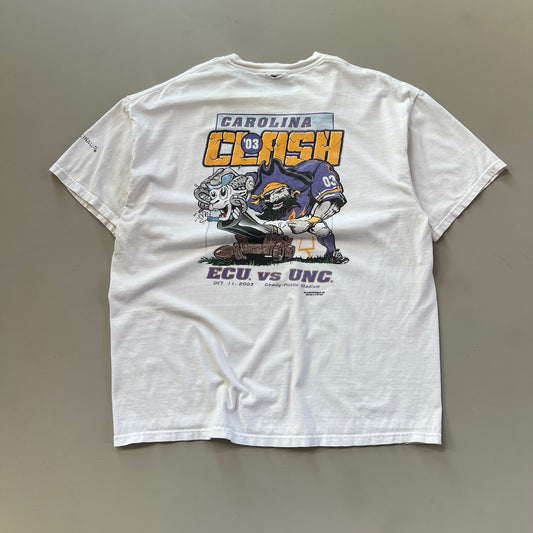 XL 2003 ECU vs UNC Football Dowdy-Ficklin T-shirt