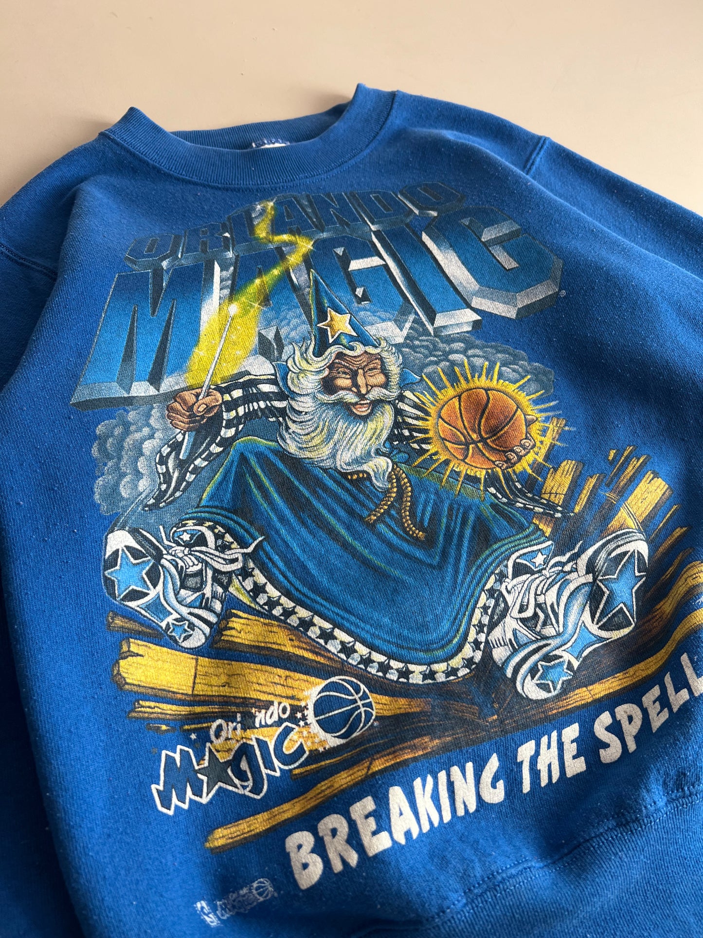 Youth Large 90s Orlando Magic Salem Wizard Sweatshirt