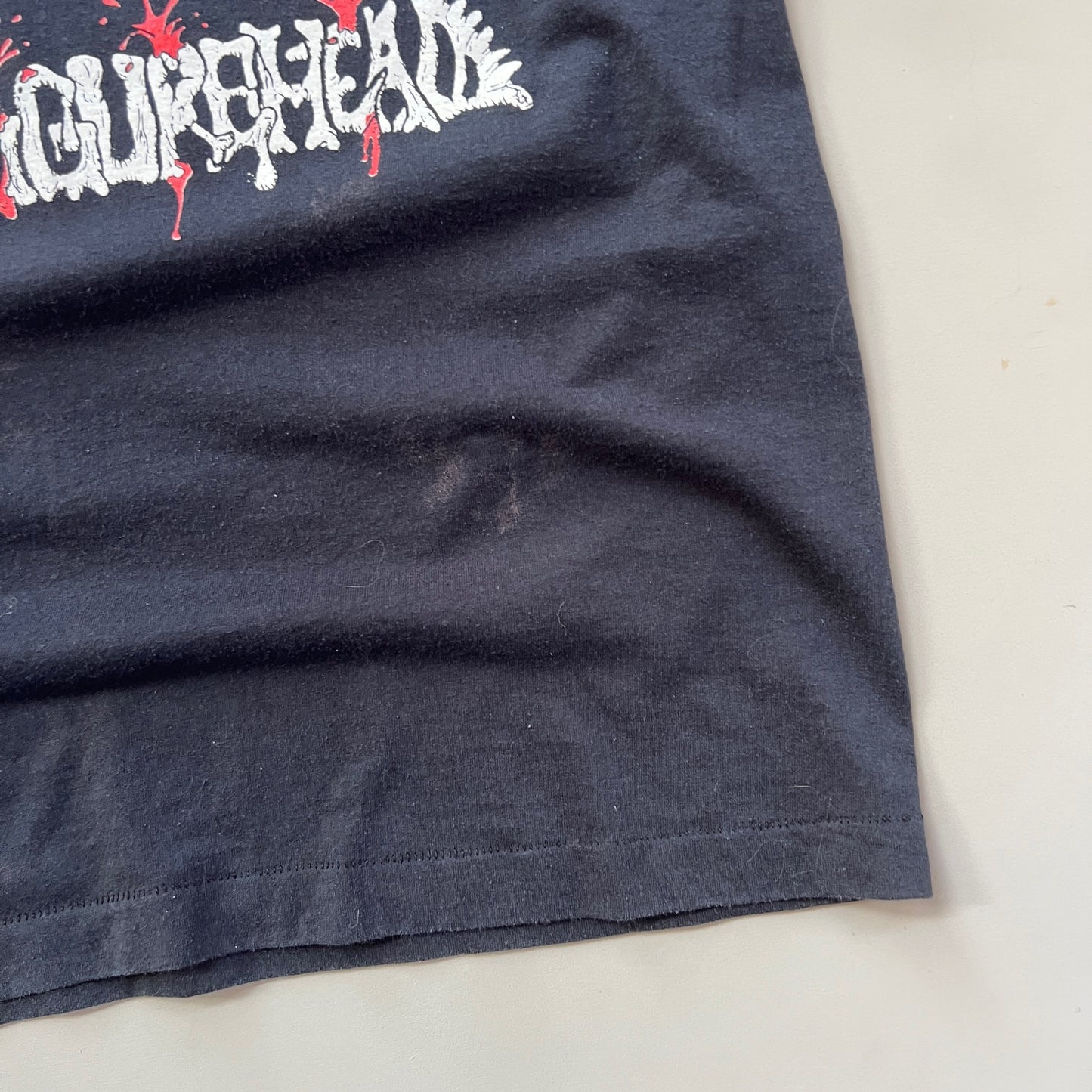 Large 1992/93 Disfigurehead Metal Tour T-shirt