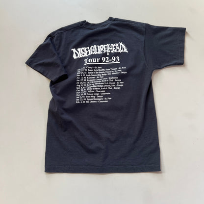 Large 1992/93 Disfigurehead Metal Tour T-shirt