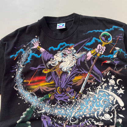 XL 1994 The Wizard Liquid Blue AOP T-shirt