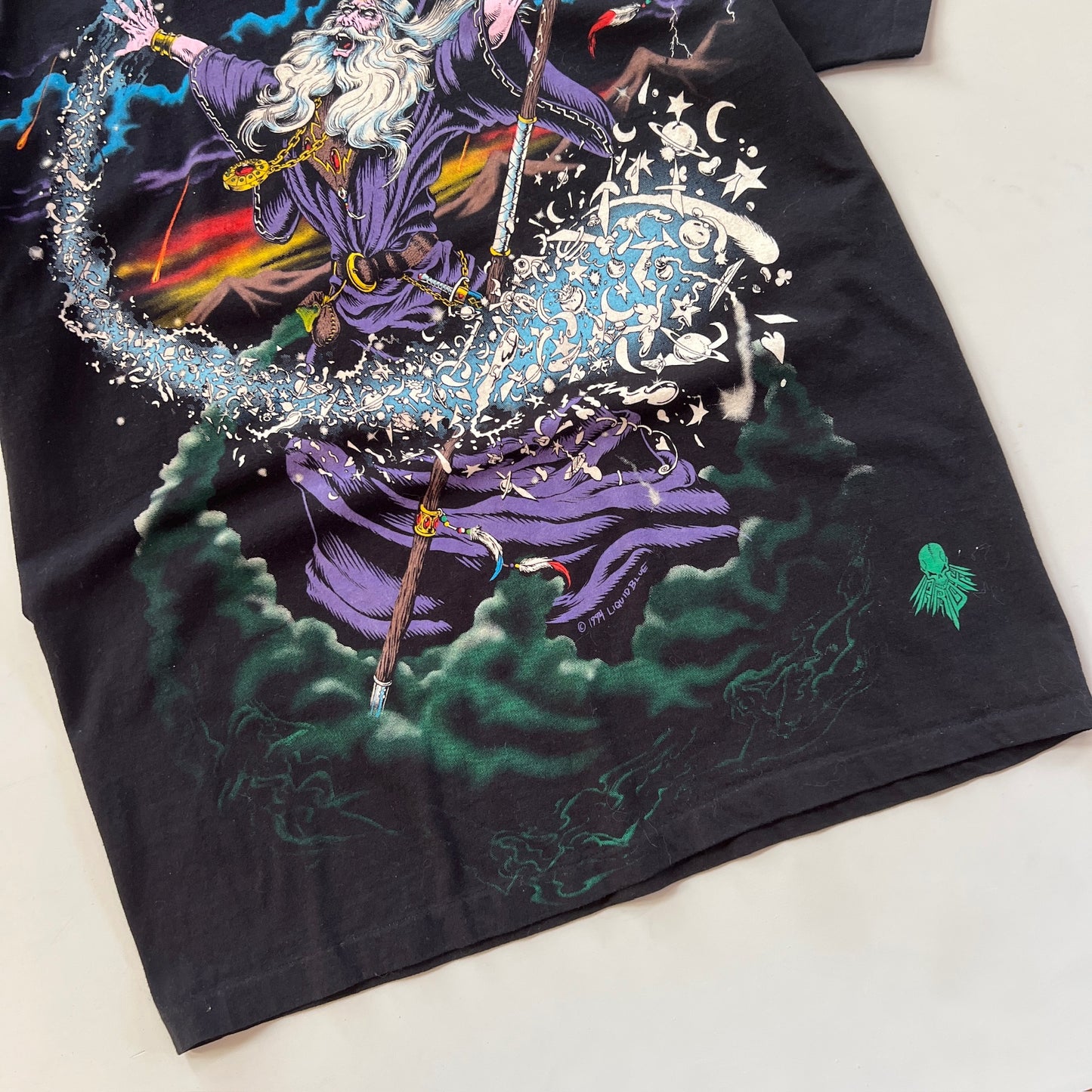 XL 1994 The Wizard Liquid Blue AOP T-shirt
