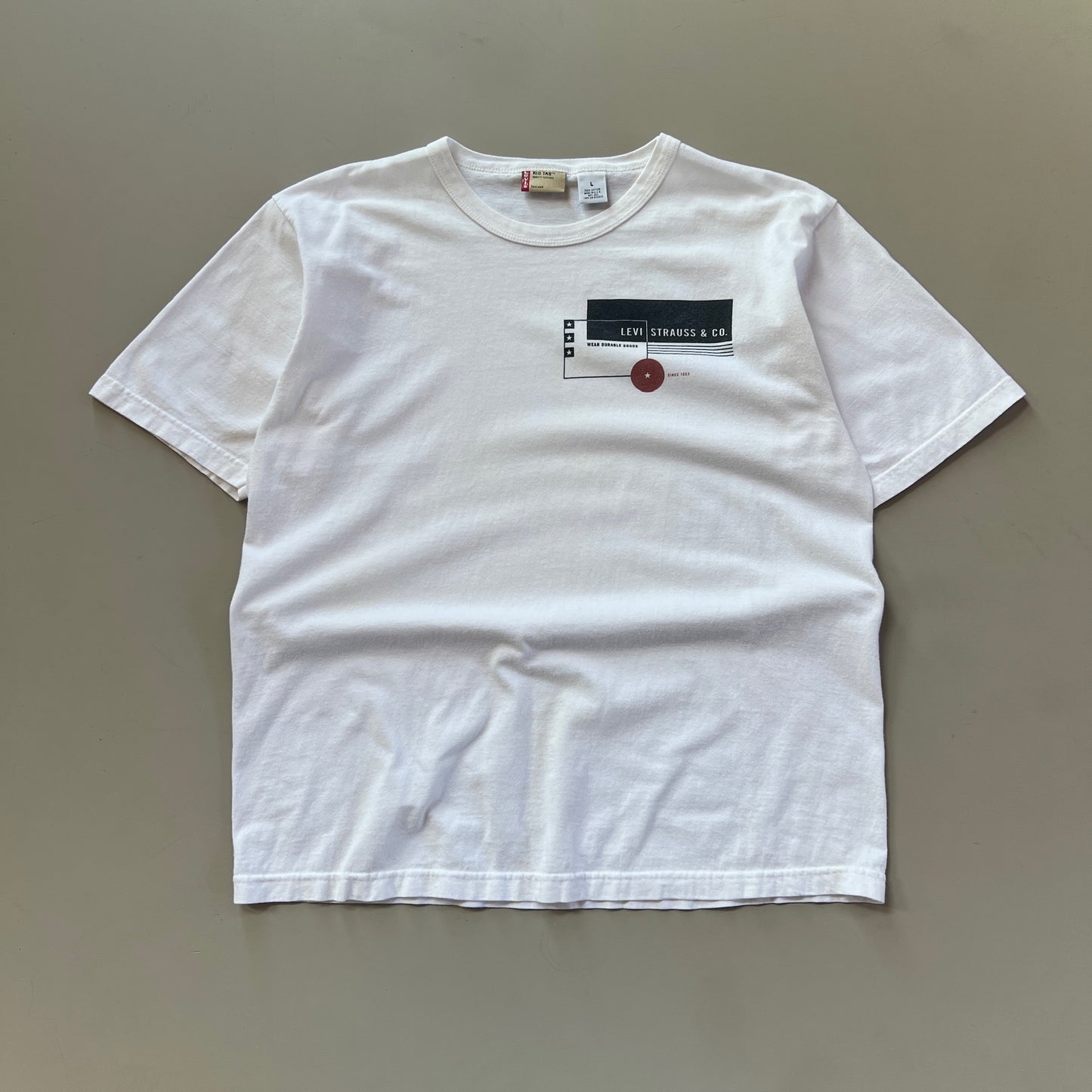 Large 1990s Levi's Strauss Wear Durable Goods T-shirt