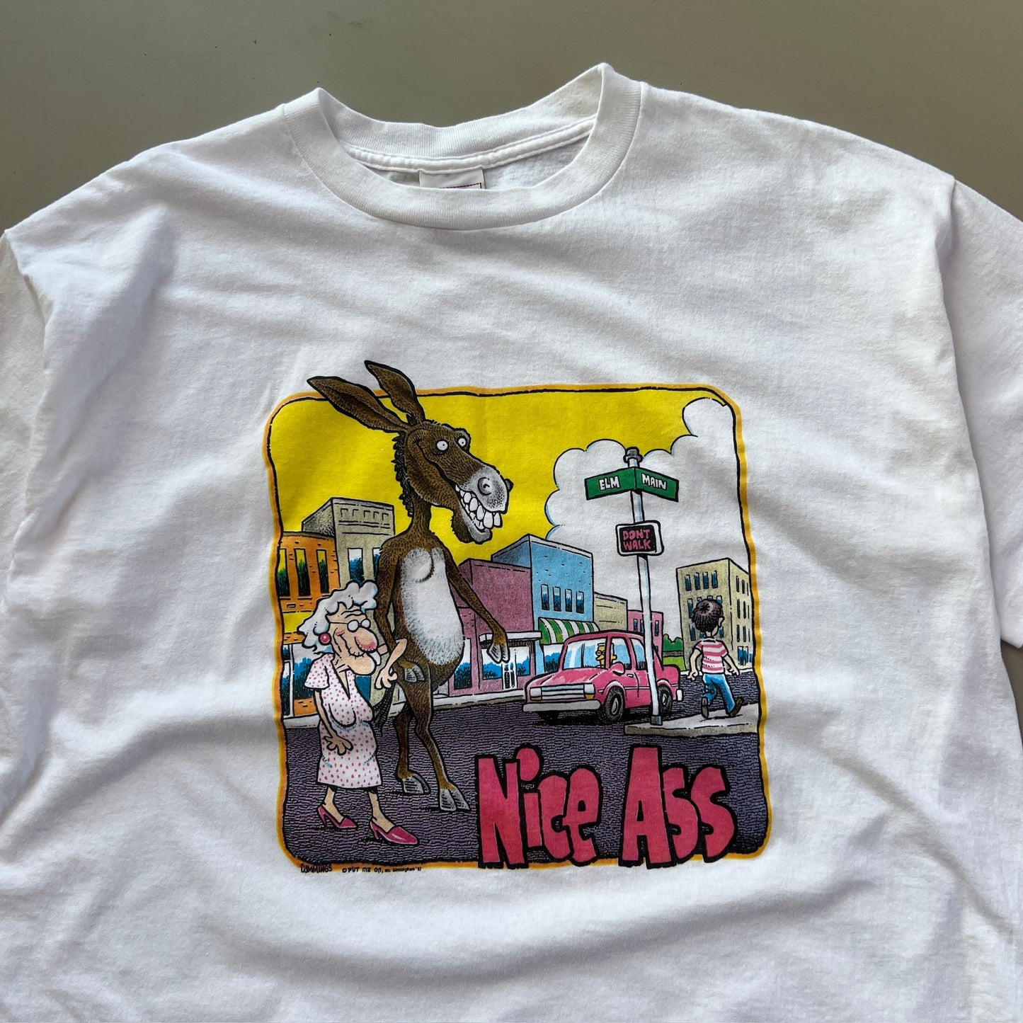 Large 1992 Nice Ass Cummings Comic T-shirt