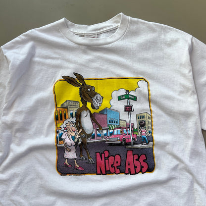 Large 1992 Nice Ass Cummings Comic T-shirt