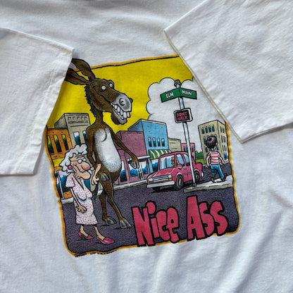 Large 1992 Nice Ass Cummings Comic T-shirt