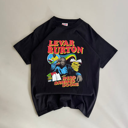 Medium 2000s Levar Burton Read Banned Books T-shirt