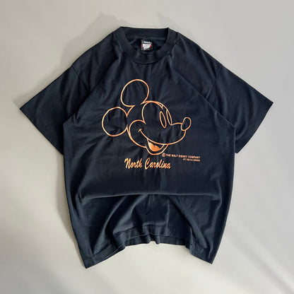 Large 90s Mickey-Mouse North Carolina T-shirt