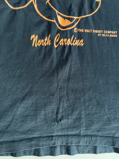 Large 90s Mickey-Mouse North Carolina T-shirt
