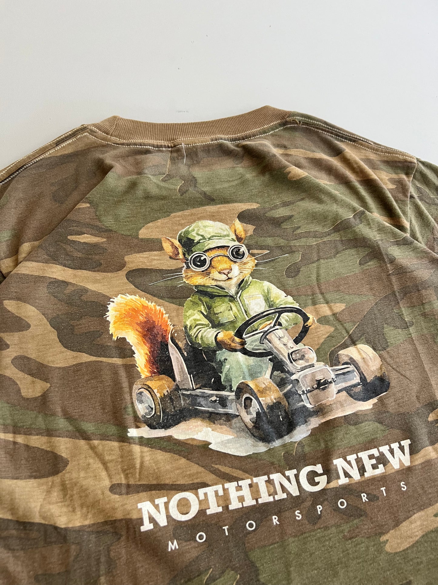 Medium 90s Camo Squirrel Shop Merch