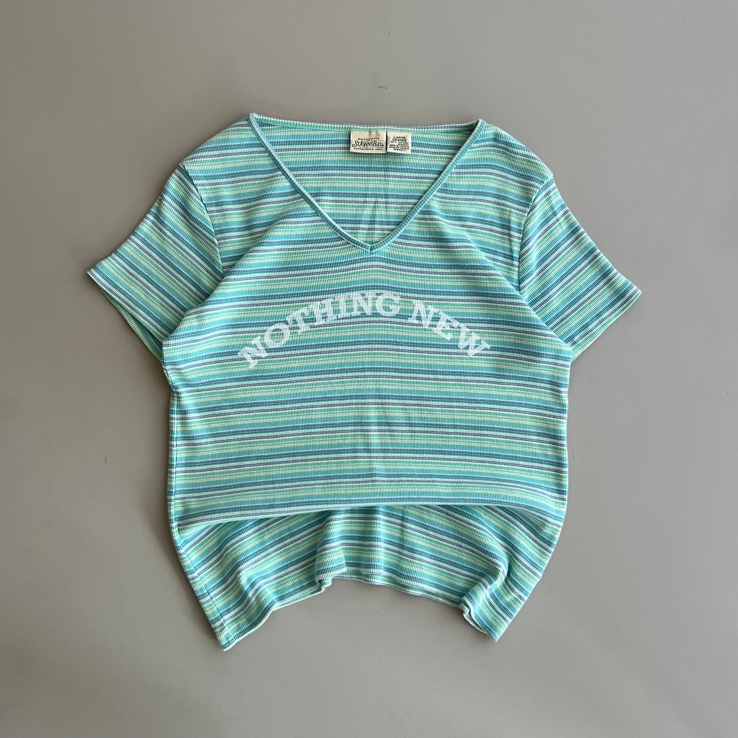 Large Women's 2000s St. John's Bay Striped Shop Merch