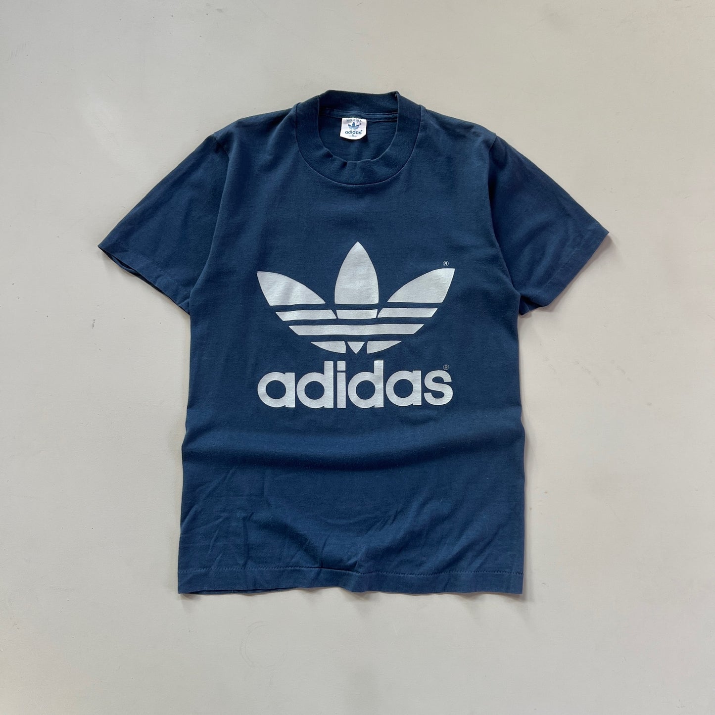 Small 1980s Adidas Tri Foil T-shirt