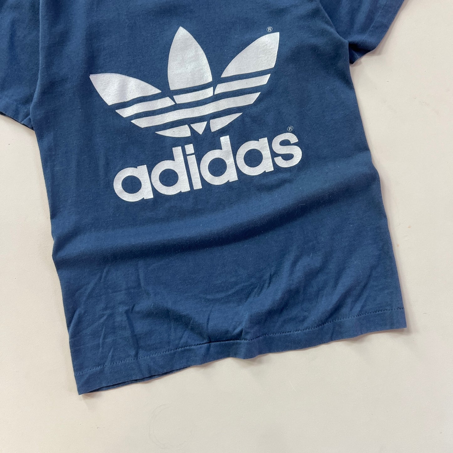 Small 1980s Adidas Tri Foil T-shirt