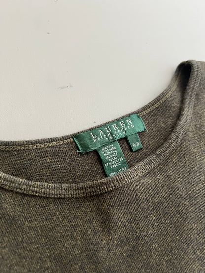 Medium Women's 2000s Brown Polo Ralph Lauren Long Sleeve Shop Merch