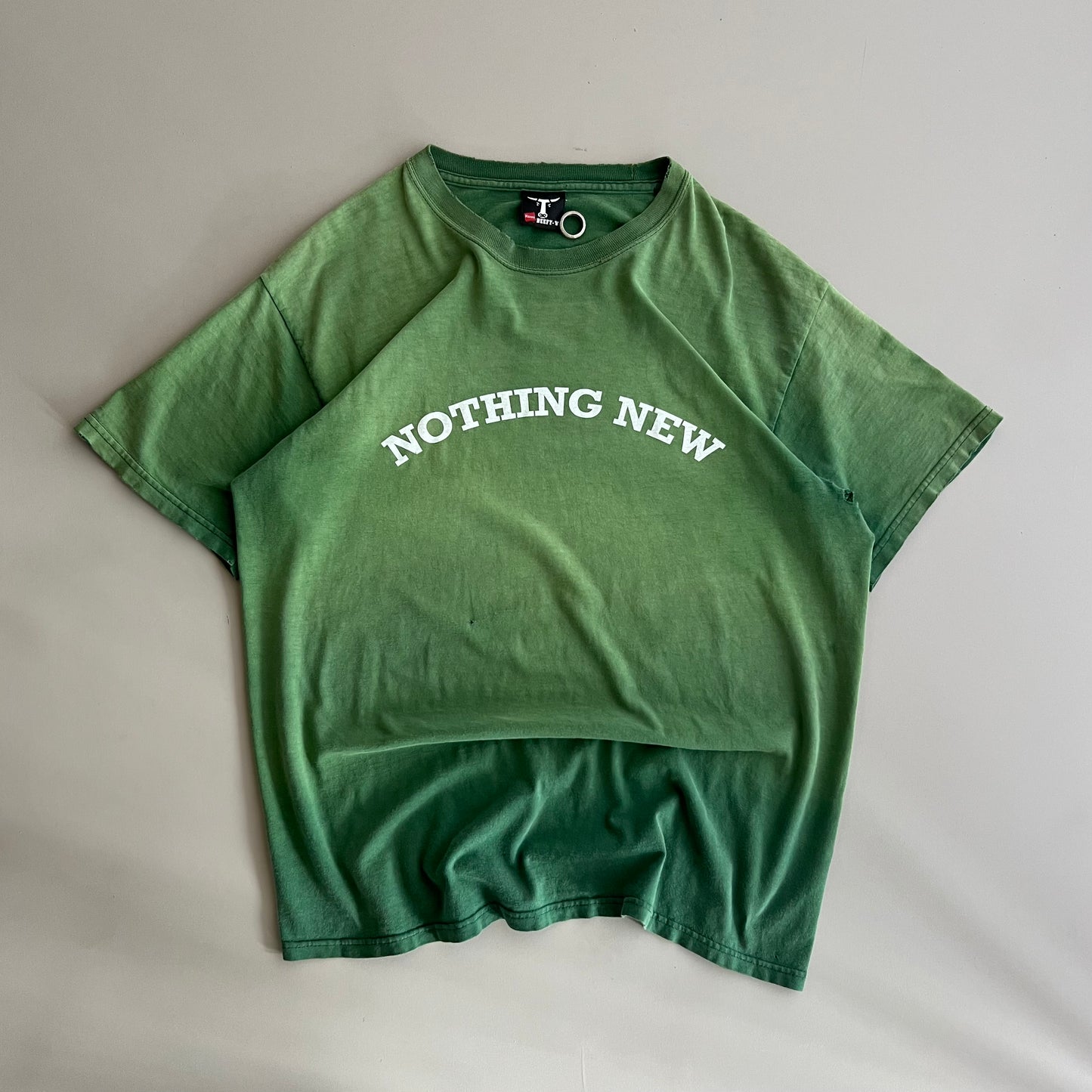 XL 90s Hanes Beefy Faded Green Shop Merch