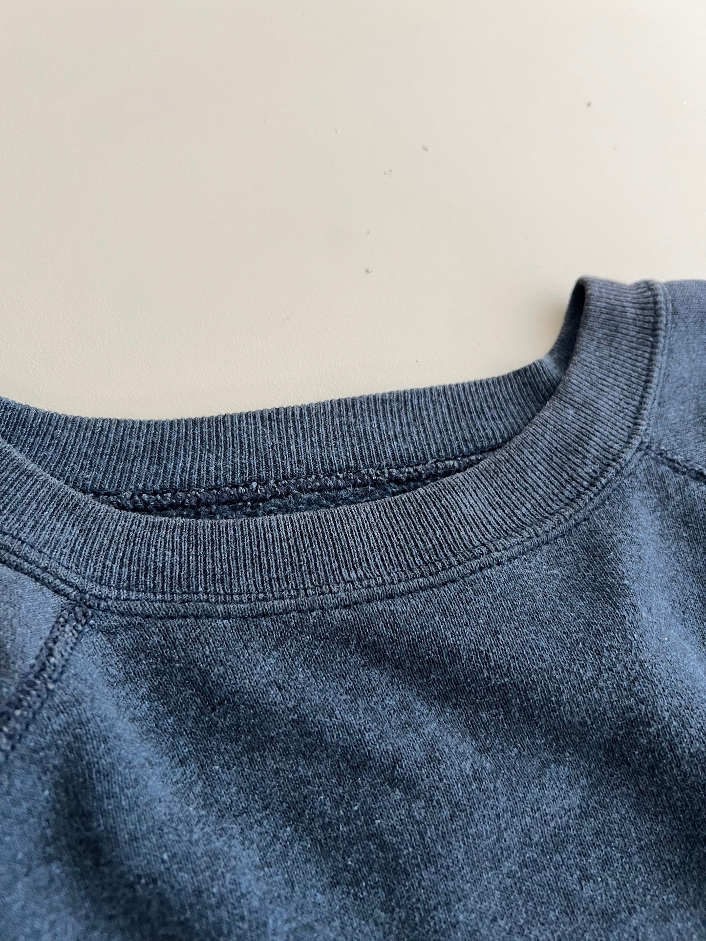Large 90s Navy Quality Threads Shop Merch Sweatshirt