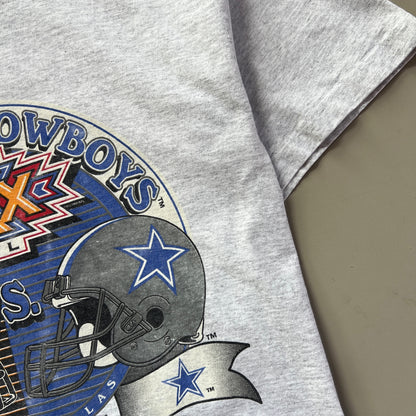 Large 1995 Super Bowl XXX Steelers Vs Cowboys T-shirt