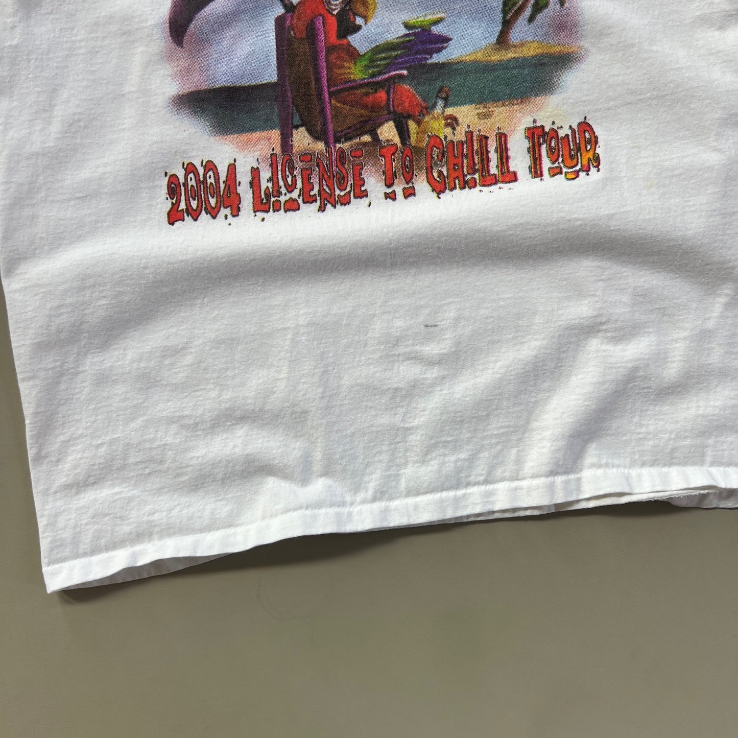 XL 2004 Jimmy Buffet License to Chill Tour T-shirt