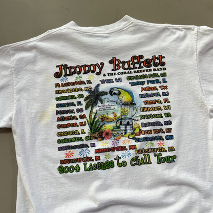 XL 2004 Jimmy Buffet License to Chill Tour T-shirt