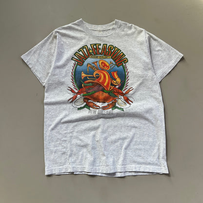 XL 1990 New Orleans Jazz Feasting T-shirt