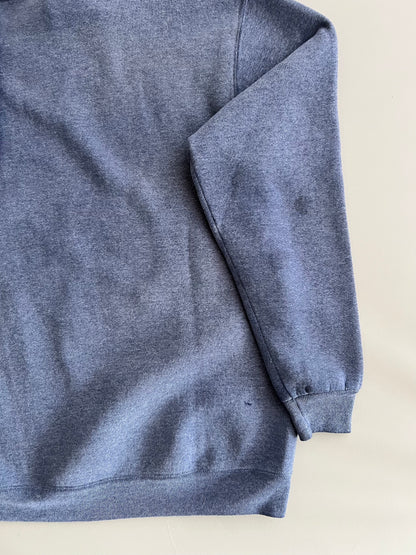 Large 90s Faded Blue Shop Merch Sweatshirt
