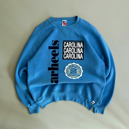 Large 90s Russel Athletics Carolina Tar Heels Sweatshirt