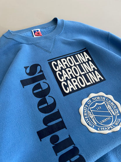 Large 90s Russel Athletics Carolina Tar Heels Sweatshirt