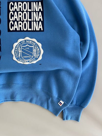 Large 90s Russel Athletics Carolina Tar Heels Sweatshirt