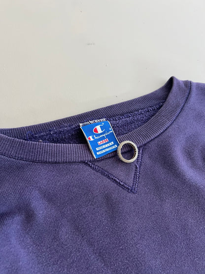 Large 90s Purple Champion Blank Sweatshirt