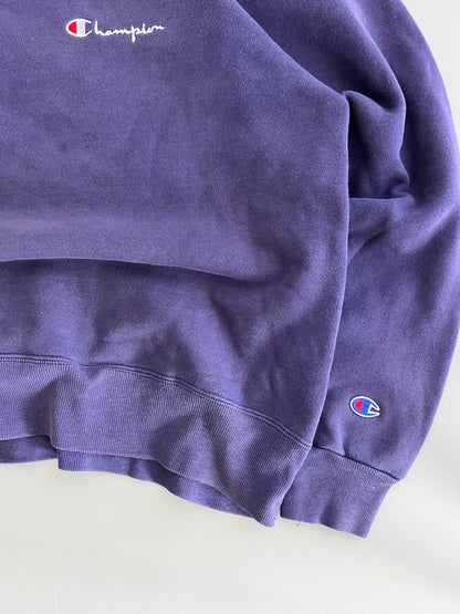 Large 90s Purple Champion Blank Sweatshirt