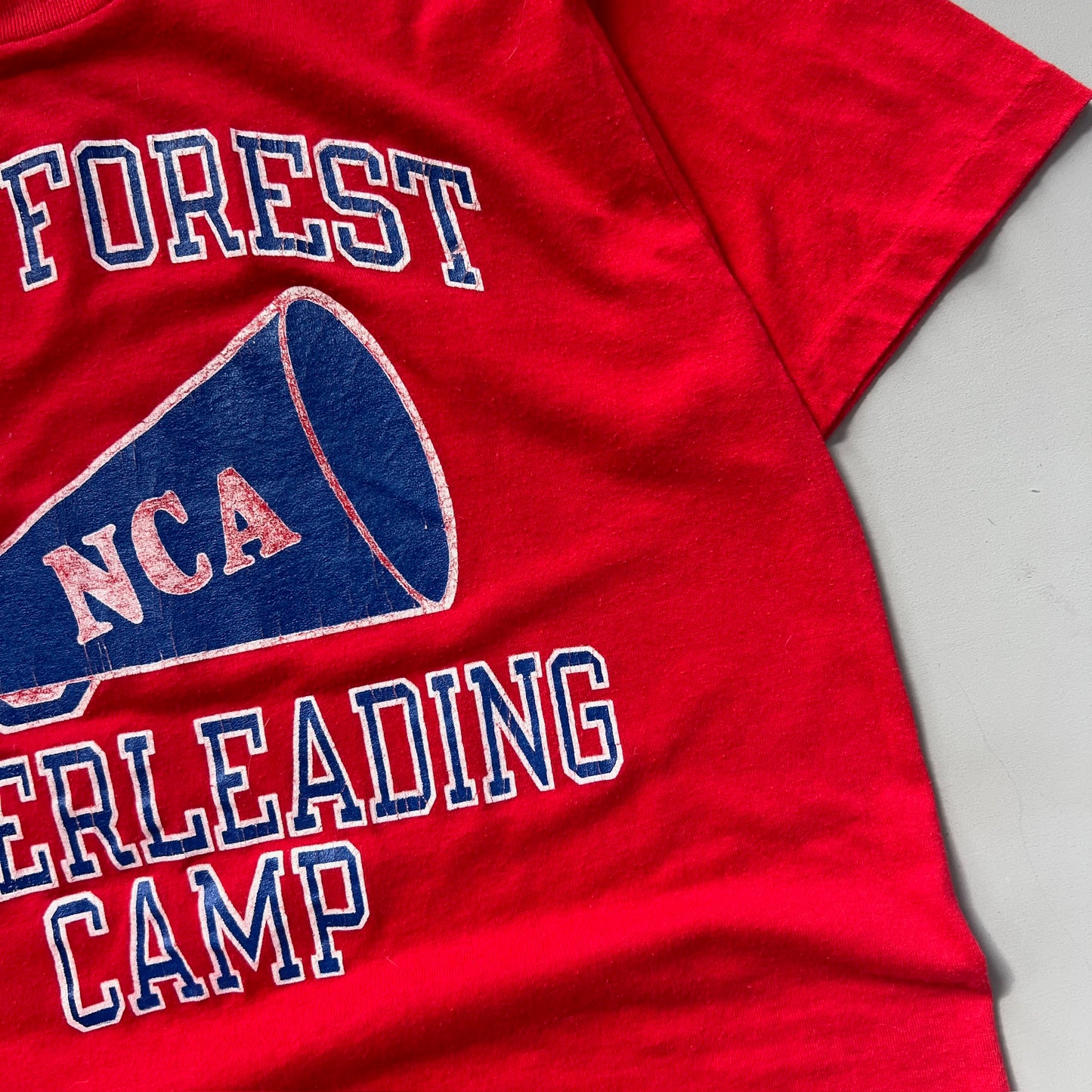 Large 1980s Pine Forest Cheerleading Champion T-shirt