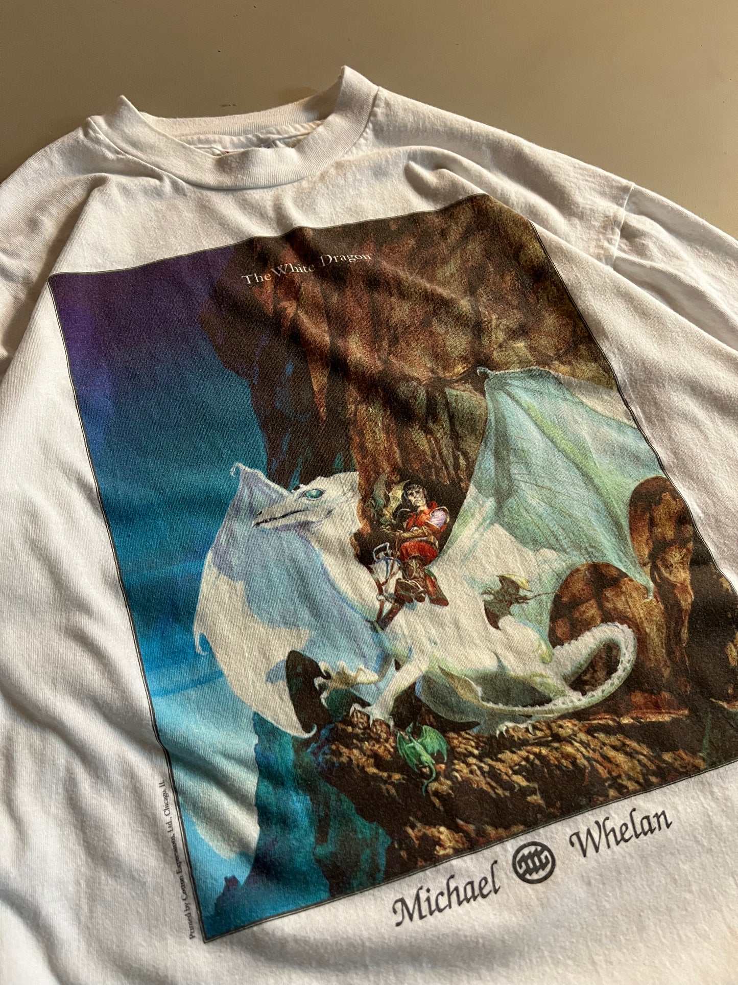 XL 1994 Michael Whelan The White Dragon T-shirt
